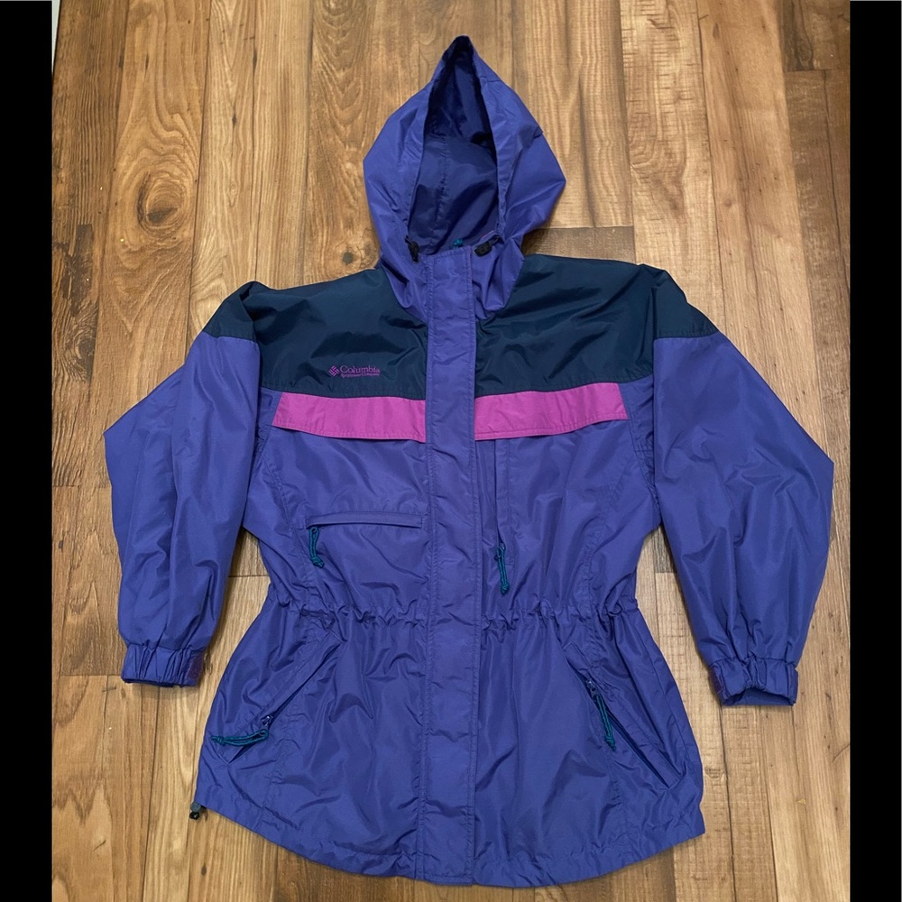 Vintage Columbia Windbreaker Jacket Color Block